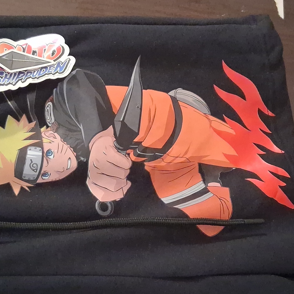 Naruto Black Stylish Shorts Size L - Picture 4 of 6